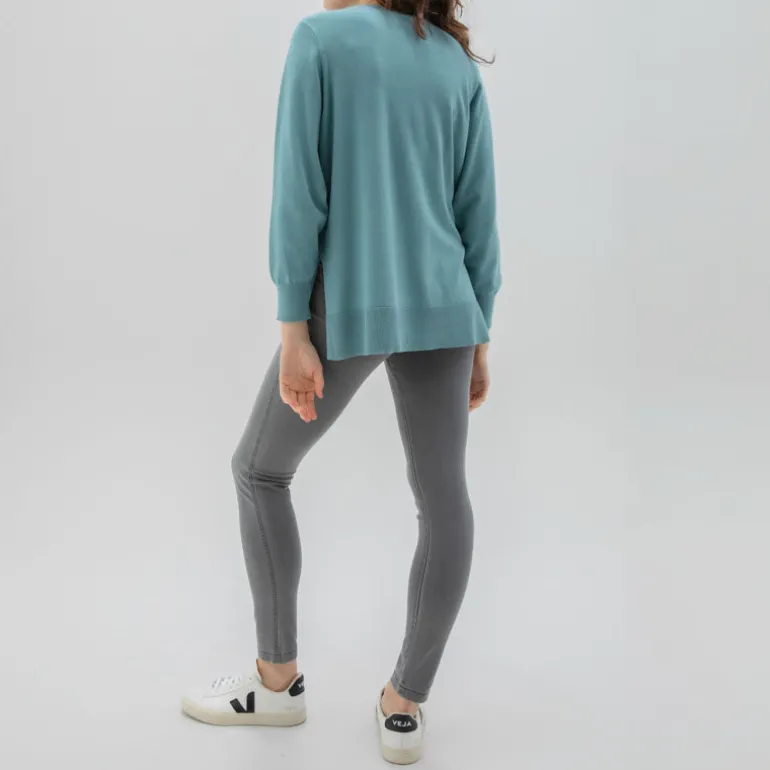 MARBLE Slouchy Sweater in Blue