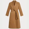 MARINA RINALDI Candido Water-Repellent Gabardine Trench Coat in Camel