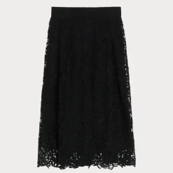 MARINA RINALDI Etruria Knitted Skirt in Black