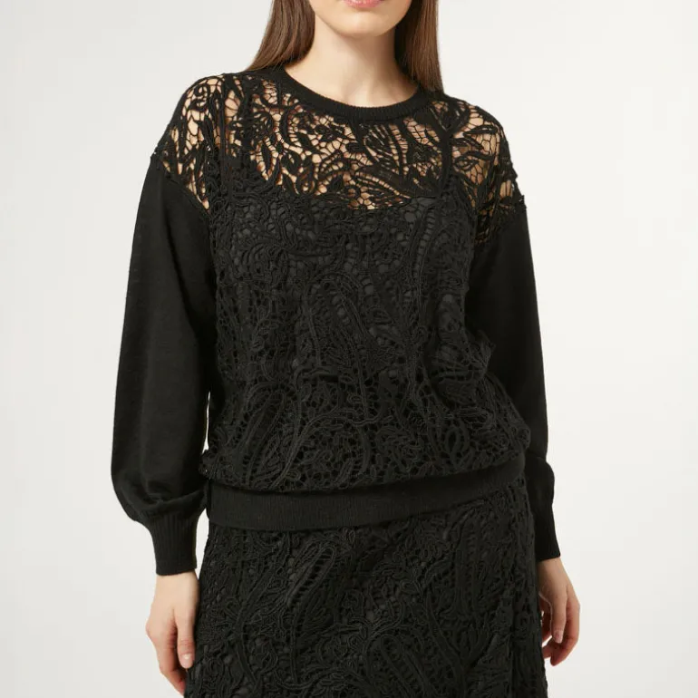 MARINA RINALDI Lolly Top in Black