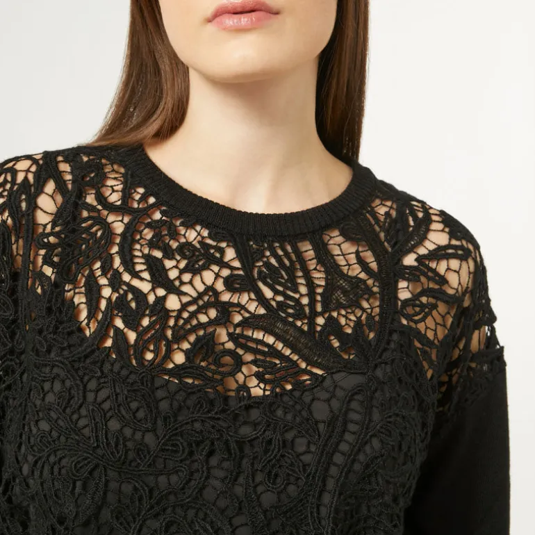 MARINA RINALDI Lolly Top in Black