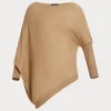 MARINA RINALDI Unito Wool & Silk Blend Sweater in Camel