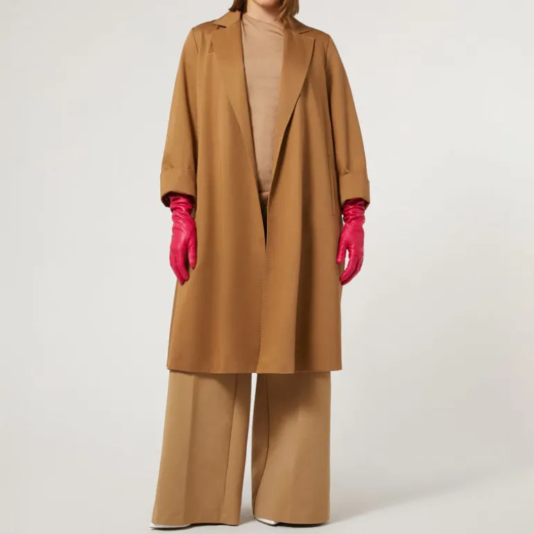 MARINA RINALDI Unito Wool & Silk Blend Sweater in Camel