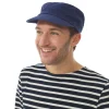 MOUSQUETON Brieu Cotton Cap in Regatta Blue