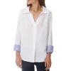 MOUSQUETON Rezal Linen Blouse in White