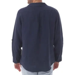 MOUSQUETON Yoanes Smock Style Shirt in Navy