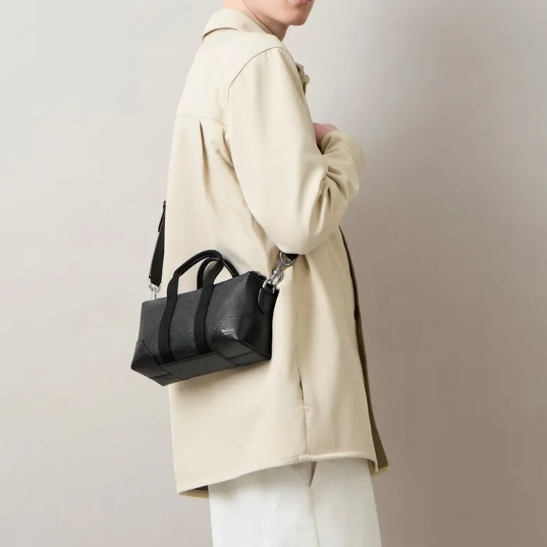 Mulberry Mini Crossbody Clipper Eco Scotchgrain in Black
