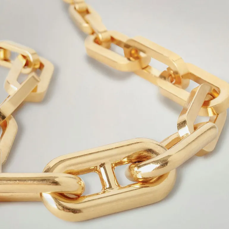 Mulberry Softie Chunky Necklace in Gold