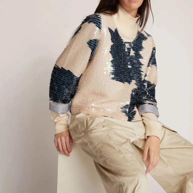 MUNTHE Takio L/S Top in Ivory