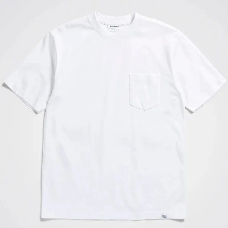 NORSE PROJECTS Johannes Organic Pocket T Shirt in White