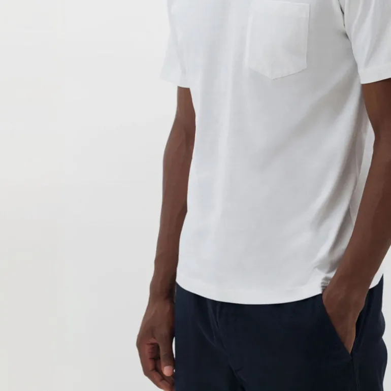 NORSE PROJECTS Johannes Organic Pocket T Shirt in White