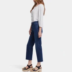 NYDJ Marilyn Straight Ankle Jeans in Ibiza Blues