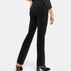 NYDJ Marilyn Straight Leg Corduroy Jeans in Black