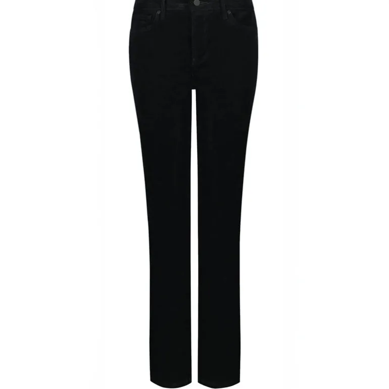 NYDJ Marilyn Straight Leg Corduroy Jeans in Black