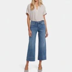 NYDJ Teresa Wide Leg Ankle Jeans in Majorca Bay