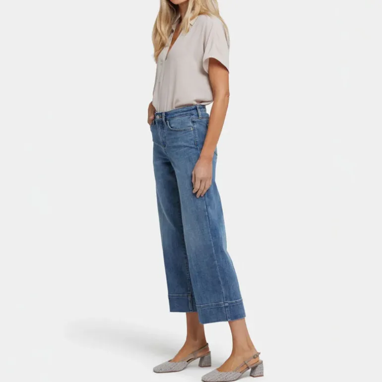 NYDJ Teresa Wide Leg Ankle Jeans in Majorca Bay