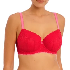 Offbeat UW Padded Half Cup Bra in Chilli Red | Collen & Clare