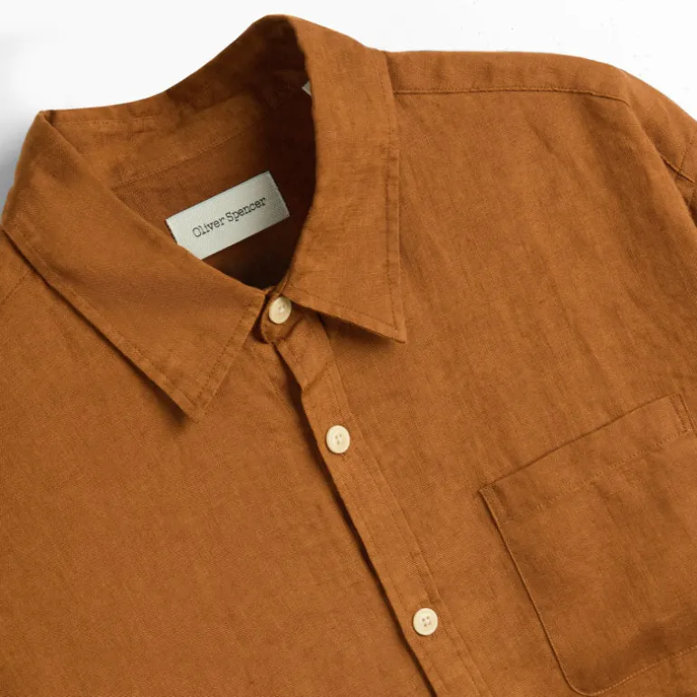 OLIVER SPENCER New York Special Shirt Bridford in Orange