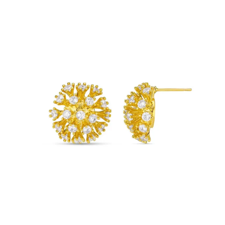 Orelia Statement Crystal Burst Stud Earring in Crystal