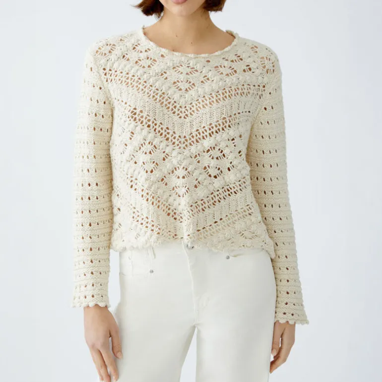 OUI 90812 Jumper in Gardenia