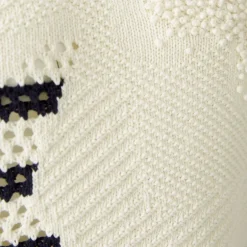 OUI 91958 Jumper in White Blue