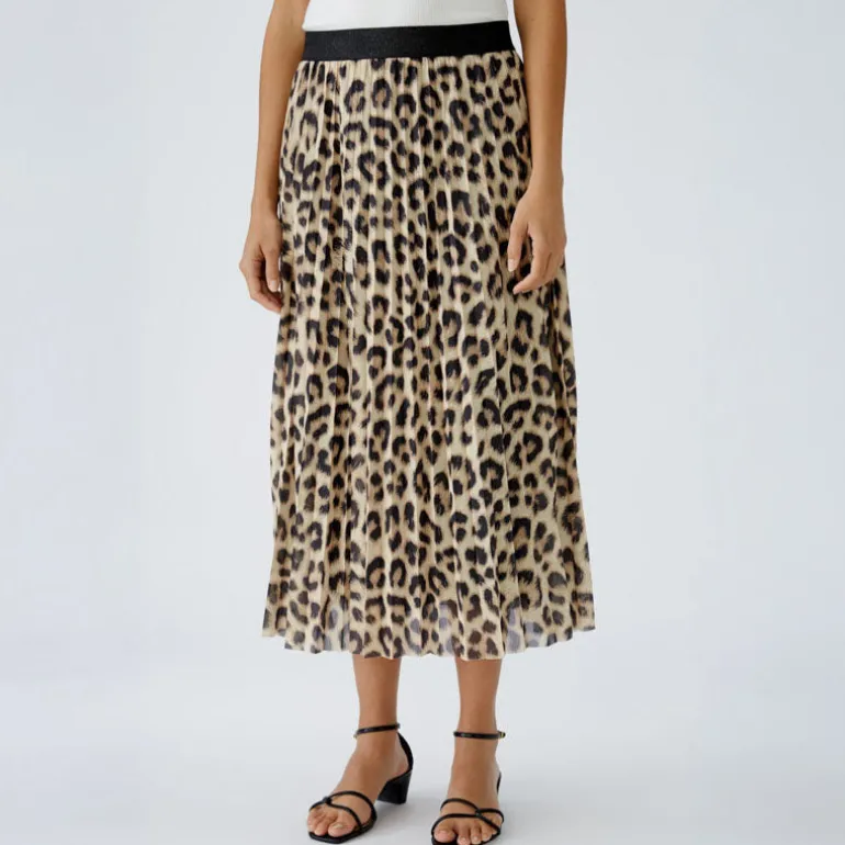 OUI 92426 Skirt in Camel Grey