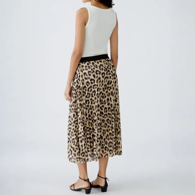 OUI 92426 Skirt in Camel Grey