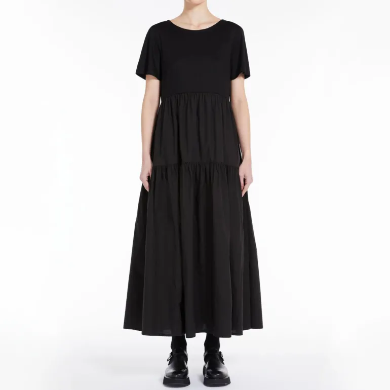 Palmira Jersey Dress in Black | Collen & Clare