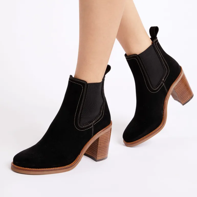 Paloma Rociera Suede Boots in Black | Collen & Clare