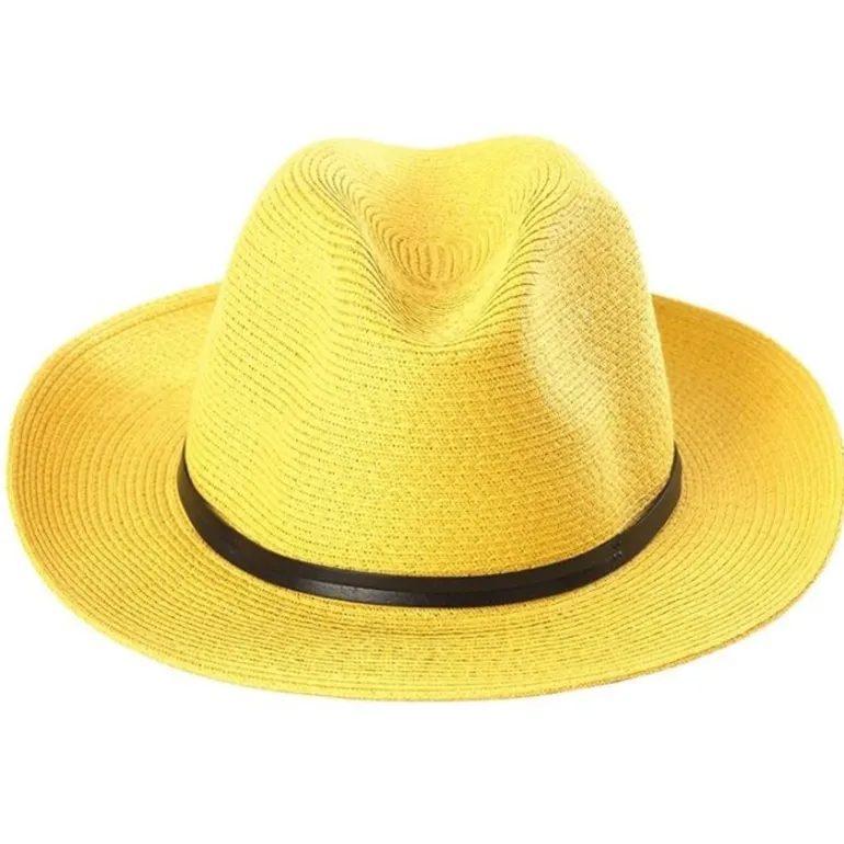 Paper Fedora Hat in Sunflower | Collen & Clare