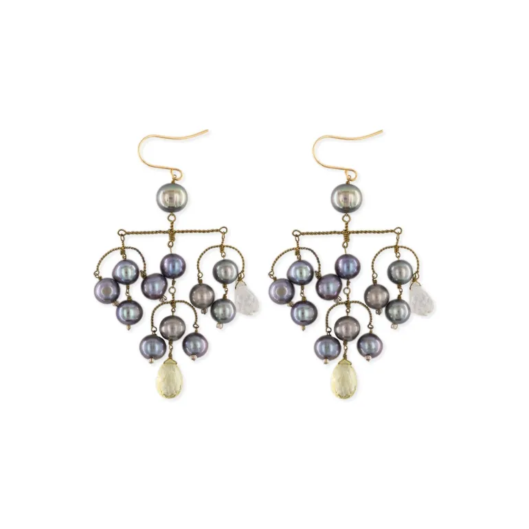 P.Diamond Earrings in Oilslick | Collen and Clare