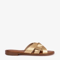 PENELOPE CHILVERS Basque Metallic Sandal in Gold