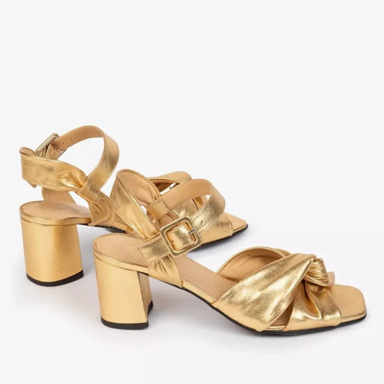 PENELOPE CHILVERS Infinity Metallic Sandal in Gold