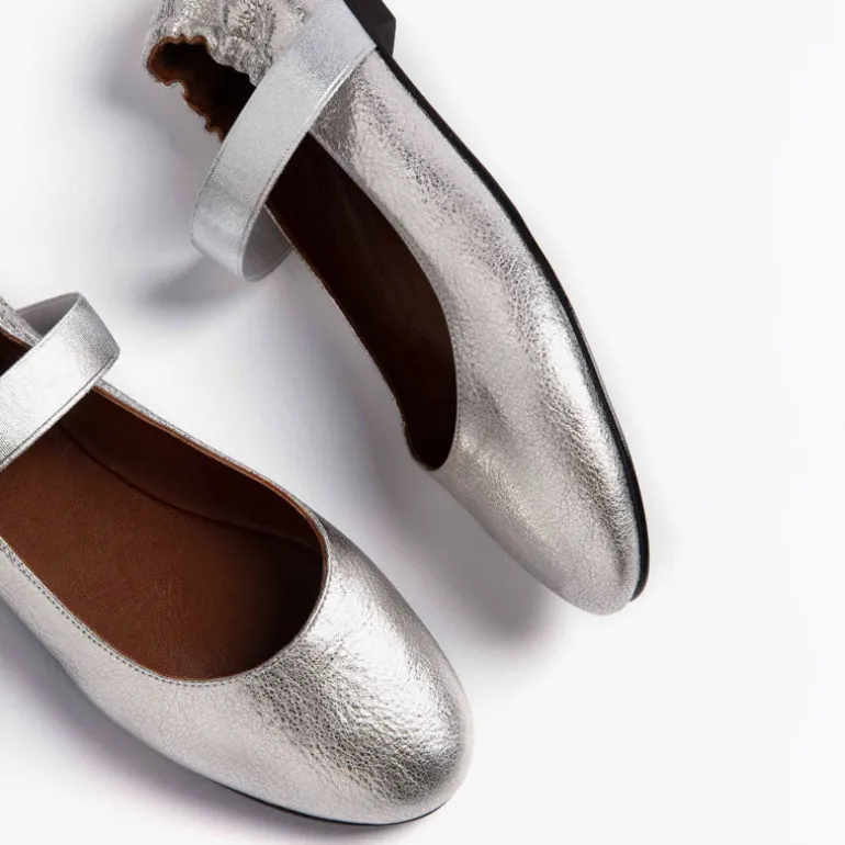 Penelope Chilvers Rock & Roll Leather Shoes in Silver
