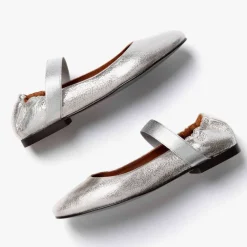 Penelope Chilvers Rock & Roll Leather Shoes in Silver