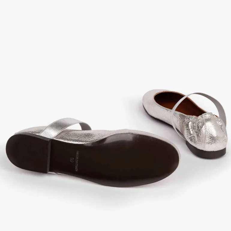 Penelope Chilvers Rock & Roll Leather Shoes in Silver