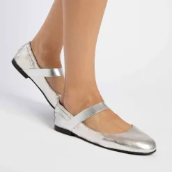 Penelope Chilvers Rock & Roll Leather Shoes in Silver