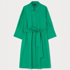 PERSONA BY MARINA RINALDI Finanza Midi Dress in Green