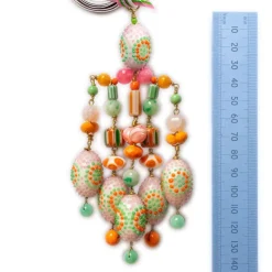 PHILIPPA KUNISCH P Large Chime Necklace - Pale pink/green/orange