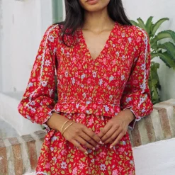 PINK CITY PRINTS Mia Dress in Poppy Meadow