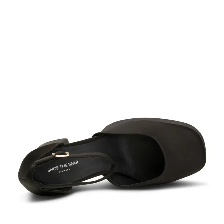 Priscilla Ankle Strap Heels in Black | Collen & Clare