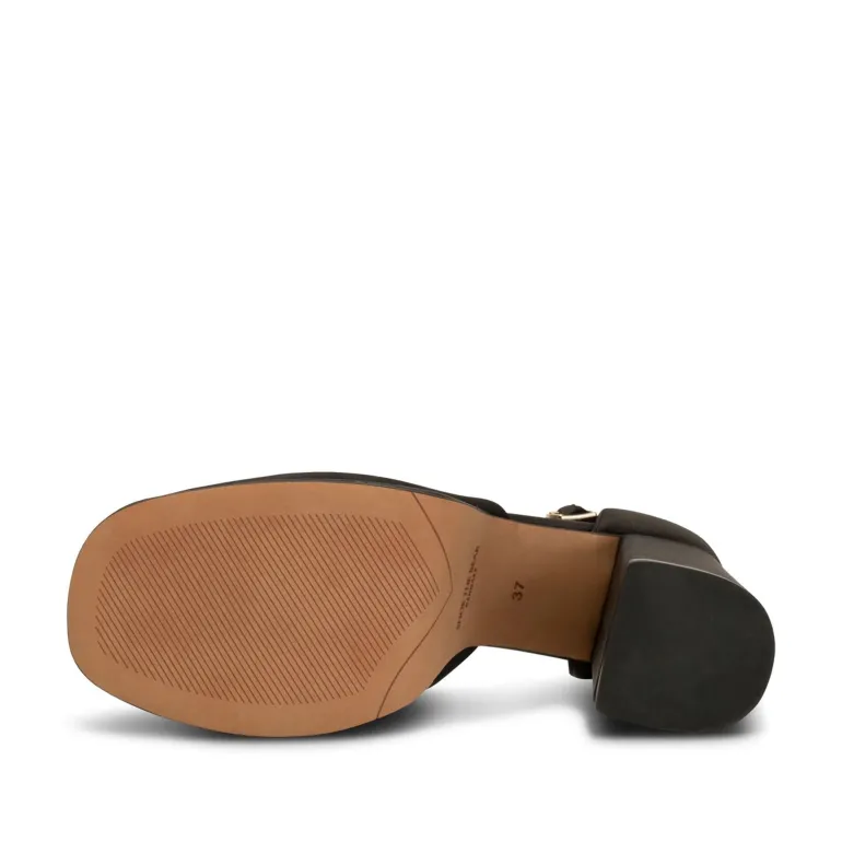 Priscilla Ankle Strap Heels in Black | Collen & Clare