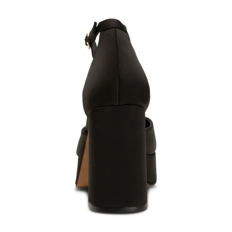 Priscilla Ankle Strap Heels in Black | Collen & Clare