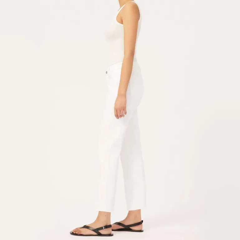 Riley Boyfriend Jeans in White | Collen and Clare
