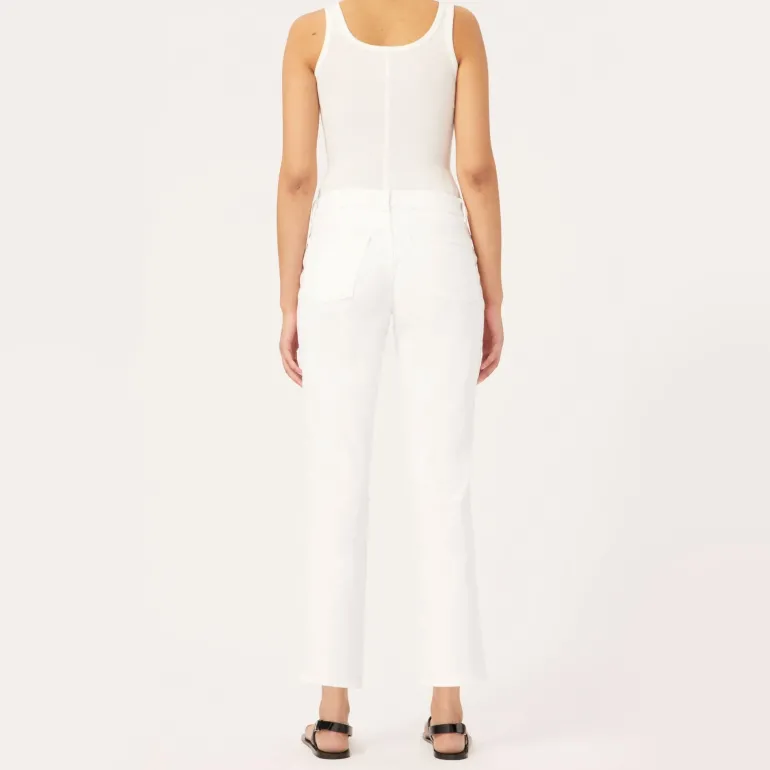 Riley Boyfriend Jeans in White | Collen and Clare