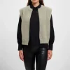 RINO & PELLE Elona Short Waistcoat in Dusty Khaki