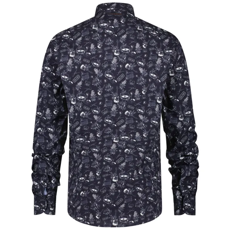 Rock & Roll Tattoo Shirt in Navy | Collen & Clare