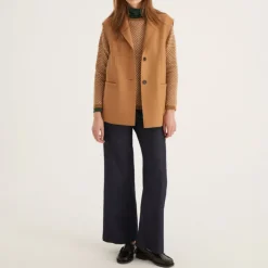 ROSSO35 Textured Waffle Knit in Camel