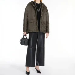 S MAXMARA Eric Cable Knit Cotton Top in Black