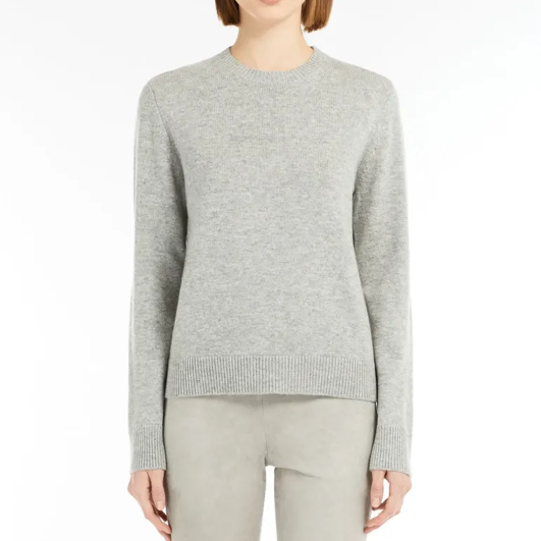 S MaxMara Fedora Sweater in Medium Grey